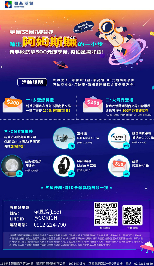 凱基期貨活動2025